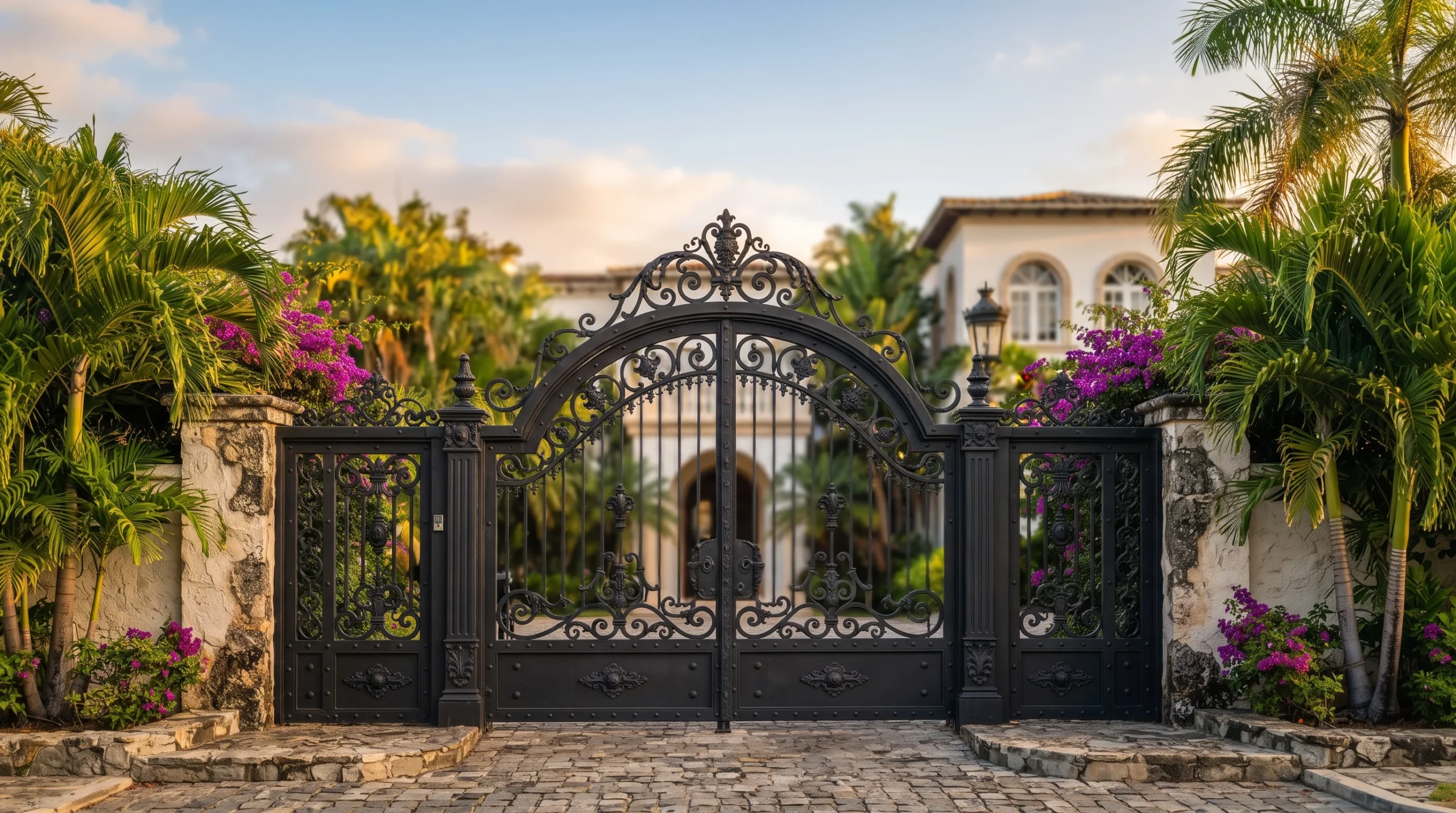 Ideas para mejorar la entrada de una casa con herrería moderna