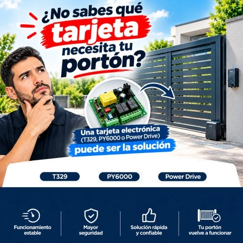 Tarjeta electrónica para automatización de portones